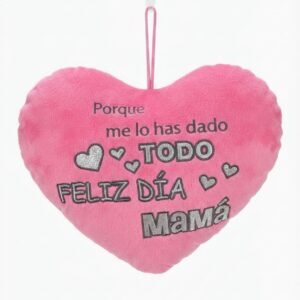 Corazón de peluche con temática por el Día de la Madre