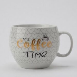 Taza de cerámica con diseño de café