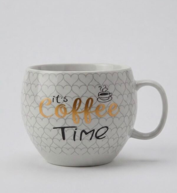 Taza de cerámica con diseño de café