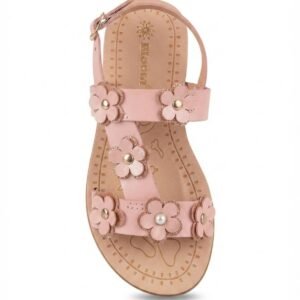 Sandalia infantil con flores