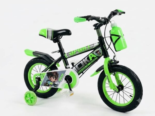 Bicicleta infantil con ruedas de entrenamiento