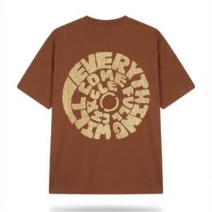 Camiseta Marrón con Diseño Circular