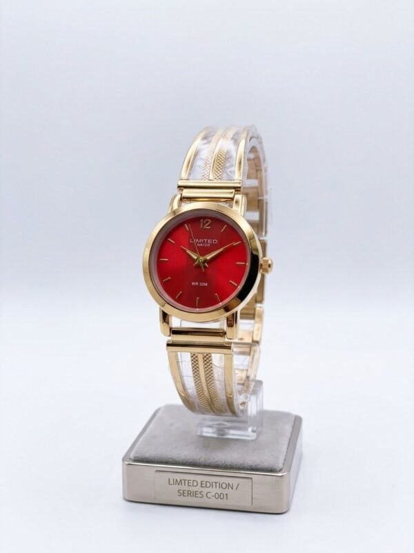 Reloj de pulsera Limited Edition con esfera roja
