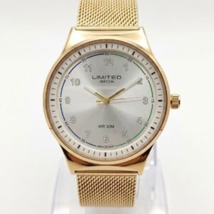 Reloj LIMITED Watch con correa de malla dorada