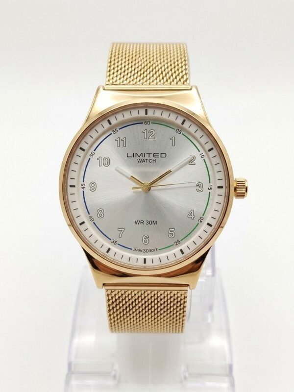 Reloj LIMITED Watch con correa de malla dorada