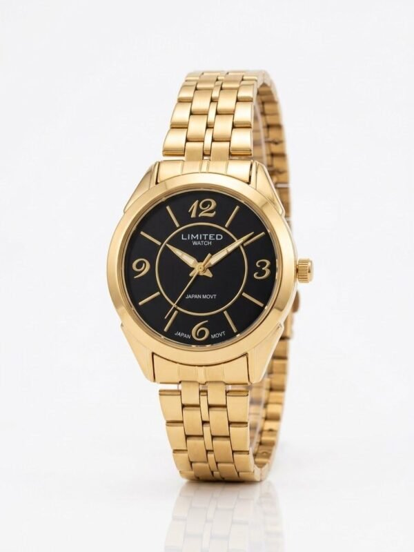 Reloj LIMITED WATCH de oro con esfera negra