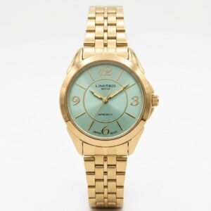Reloj Limited Watch de oro con esfera turquesa