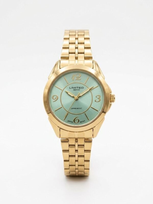 Reloj Limited Watch de oro con esfera turquesa