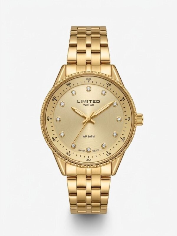 Reloj LIMITED Watch dorado con diamantes