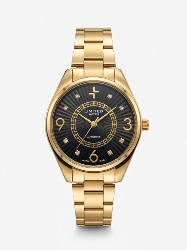 Reloj Limited Watch dorado con esfera negra